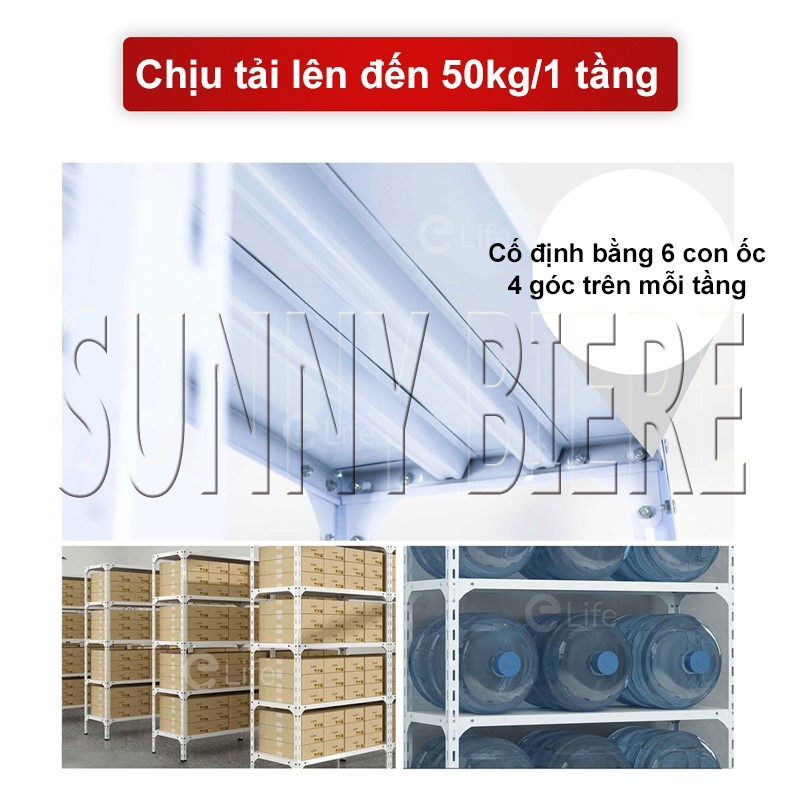 Kệ Sắt Cao Cấp Đựng Đồ Chống Thấm Nước Và Chống Gỉ Kệ Để Đồ Mỗi Lớp Có Thể Chịu Được 200kg