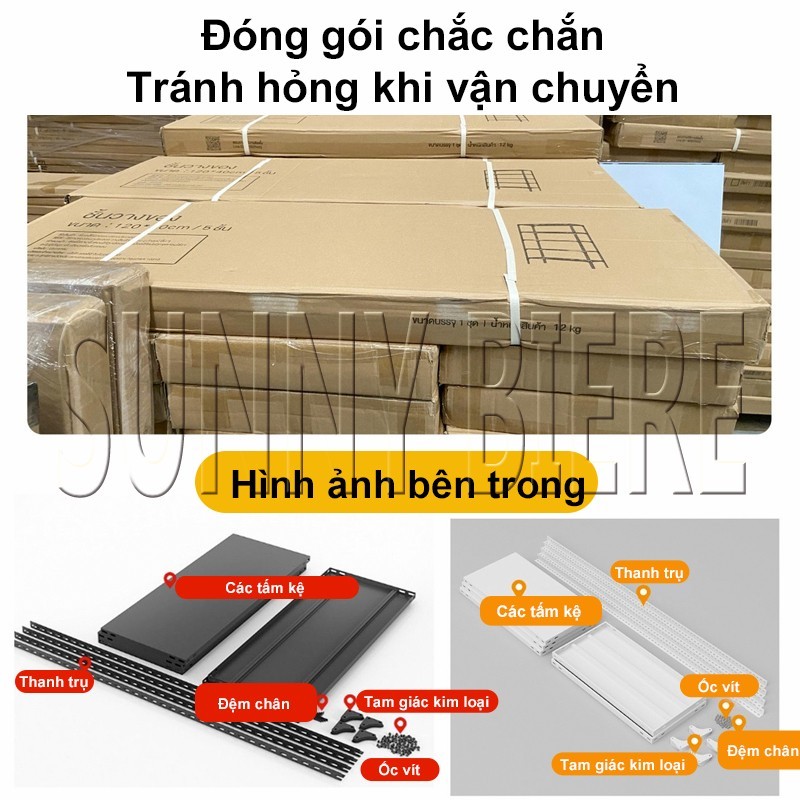 Kệ Sắt Cao Cấp Đựng Đồ Chống Thấm Nước Và Chống Gỉ Kệ Để Đồ Mỗi Lớp Có Thể Chịu Được 200kg