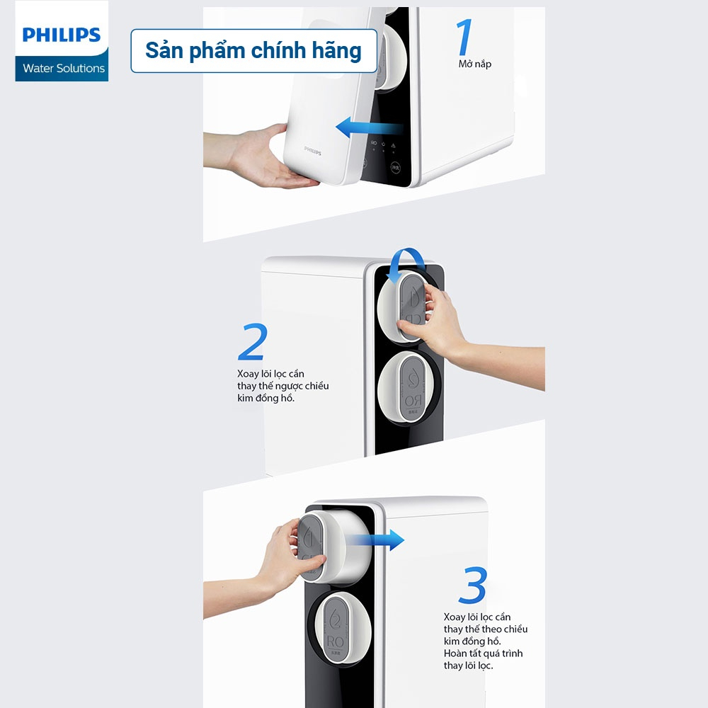 [MIỄN PHÍ LẮP ĐẶT] Máy Lọc Nước Để Gầm RO Philips AUT3015 Công Suất Cao