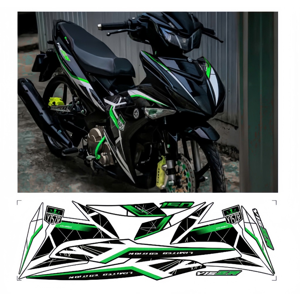 rem rời exciter 150 mẫu y15zr cao cấp chất liệu in 3 lớp chống nước không phai màu