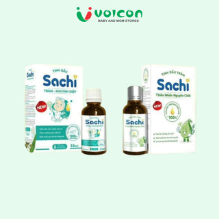 Tinh Dầu Tràm Sachi Và Tràm Khuynh Diệp Cho Bé Chai 30ml Giảm Ho Sổ Mũi Kháng Khuẩn Giữ Ấm Hiệu Quả