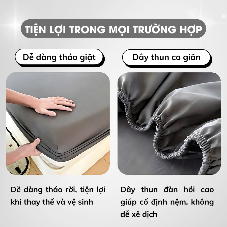 Ảnh Bộ Ga Giường Thun Lạnh Hàn Quốc Cao Cấp A Concept Decor Drap Giường Thun Mát Cho Mùa Hè 4
