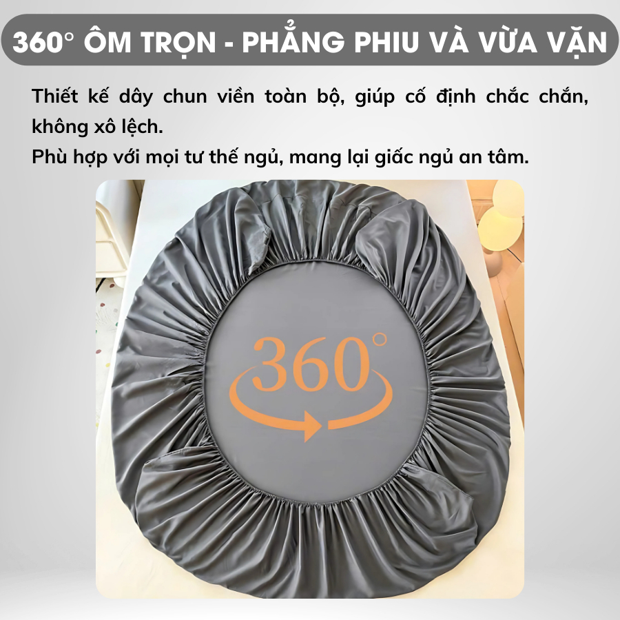 Ảnh Bộ Ga Giường Thun Lạnh Hàn Quốc Cao Cấp A Concept Decor Drap Giường Thun Mát Cho Mùa Hè 3