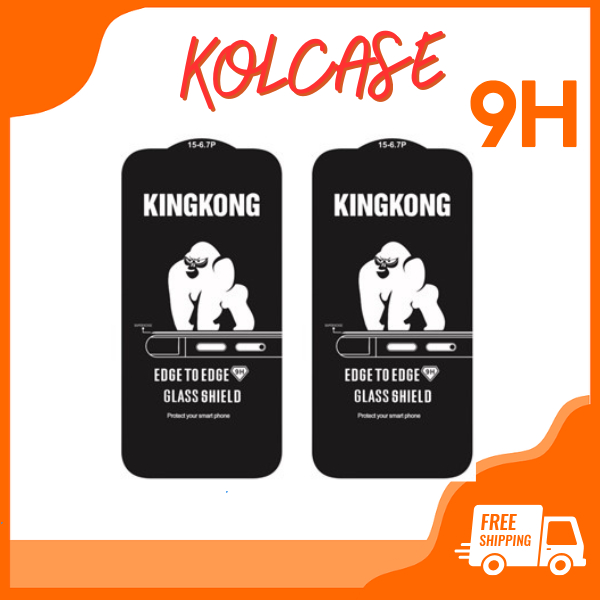 [ TRONG SUỐT ] Kính cường lực KINGKONG KK-69 hạn chế vân tay, chống vỡ hoàn hảo iphone 11 12 13 14 15 16 pro promax
