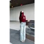 Set bộ áo quần GUMIN thiết kế áo body suit có khóa cổ và quần jean dáng suông rộng sang trọng cao cấp