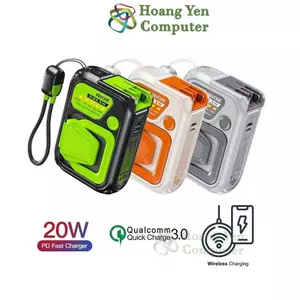 Nguồn Di Động Không Dây Wekome WP-89 10000Mah (Sạc Nhanh QC3.0, VOOC 2.0, PD20W) - Hoàng Yến Computer