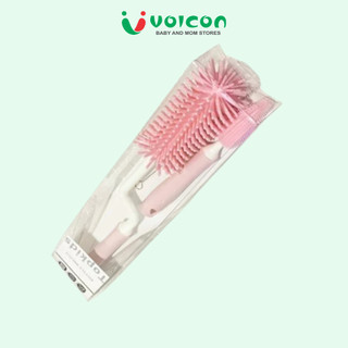 Cọ rửa bình sữa 3 chi tiết TOP KIDS (màu sắc sẽ dc giao ngẫu nhiên)