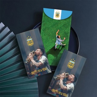 Tên: 10 Bao Lì Xì Năm Mới 2026 - BÍNH NGỌ (CẦU THỦ LIONEL MESSI) 8X16cm – Đẹp - Ý Nghĩa