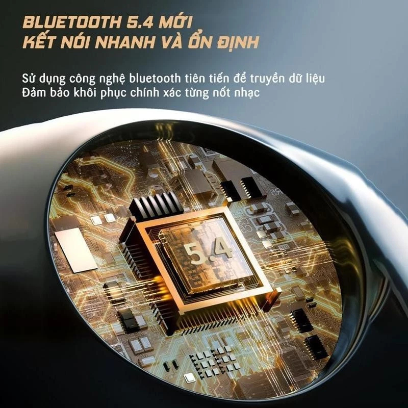 Tai Nghe Bluetooth Không Dây AT5 Pro v5.3 Chạm Cảm Ứng, Âm Thanh Hay Có Mic