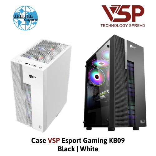 Vỏ case VSP Esport Gaming KB09 Black | Đen, Không Fan | Shopee Việt Nam