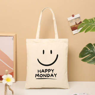 Túi tote, Túi vải bố canvas cotton Phong cách Hàn Quốc đeo vai đi học đi chơi thời trang đựng vừa A4 - tot2017