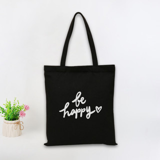Túi tote, Túi vải bố canvas cotton Phong cách Hàn Quốc đeo vai đi học đi chơi thời trang đựng vừa A4 - tot2017