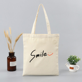 Túi tote, Túi vải bố canvas cotton Phong cách Hàn Quốc đeo vai đi học đi chơi thời trang đựng vừa A4 - tot2017