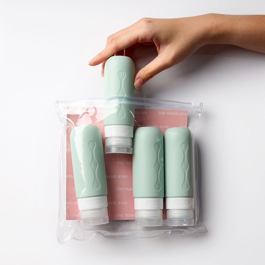 Ảnh Bộ Chiết Mỹ Phẩm The Travel Star C00-380 Silicone Travel Bottle 90ml Nhỏ Gọn Tiện Lợi Du Lịch 2