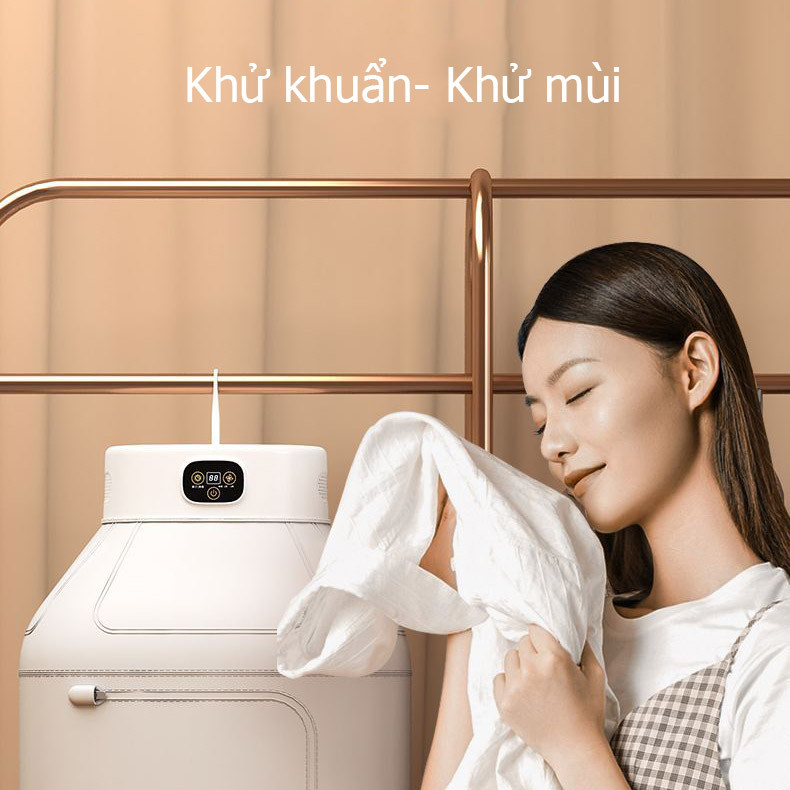Máy sấy quần áo gấp gọn, tủ sấy quần áo với 2 chế độ sấy công suất 600W tiện dụng cho gia đình