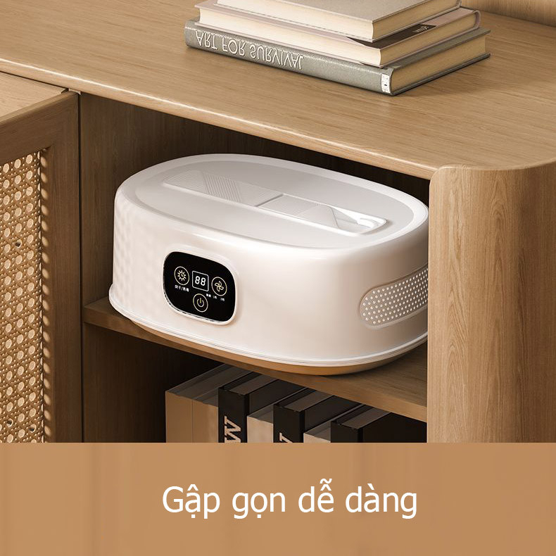Máy sấy quần áo gấp gọn, tủ sấy quần áo với 2 chế độ sấy công suất 600W tiện dụng cho gia đình