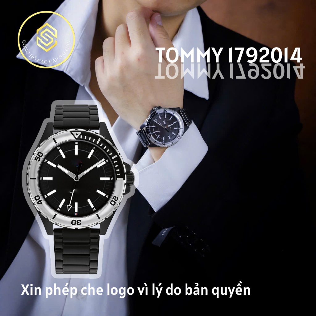 Đồng hồ nam TOMY 1792014 dây thép màu đen fullbox bh 2 năm | Shopee ...