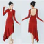 Trang phục múa cổ điển tay dài xẻ cao co giãn/ trang phục múa biểu diễn