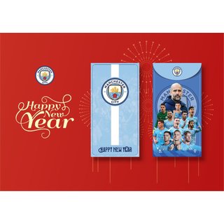 10 Bao Lì Xì Năm Mới 2026 - BÍNH NGỌ (CÂU LẠC BỘ MANCHESTER CITY) 8X16cm – Đẹp - Ý Nghĩa