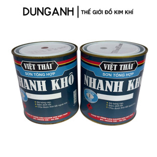 Sơn chống rỉ nhanh khô Kim Khí Dung Anh, sơn chống rỉ nâu, sơn chống rỉ ghi hộp 800g