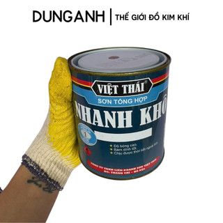 Sơn chống rỉ nhanh khô Kim Khí Dung Anh, sơn chống rỉ nâu, sơn chống rỉ ghi hộp 800g