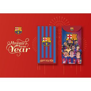 10 Bao Lì Xì Năm Mới 2026 - BÍNH NGỌ (CÂU LẠC BỘ BARCELONA) 8X16cm – Đẹp - Ý Nghĩa