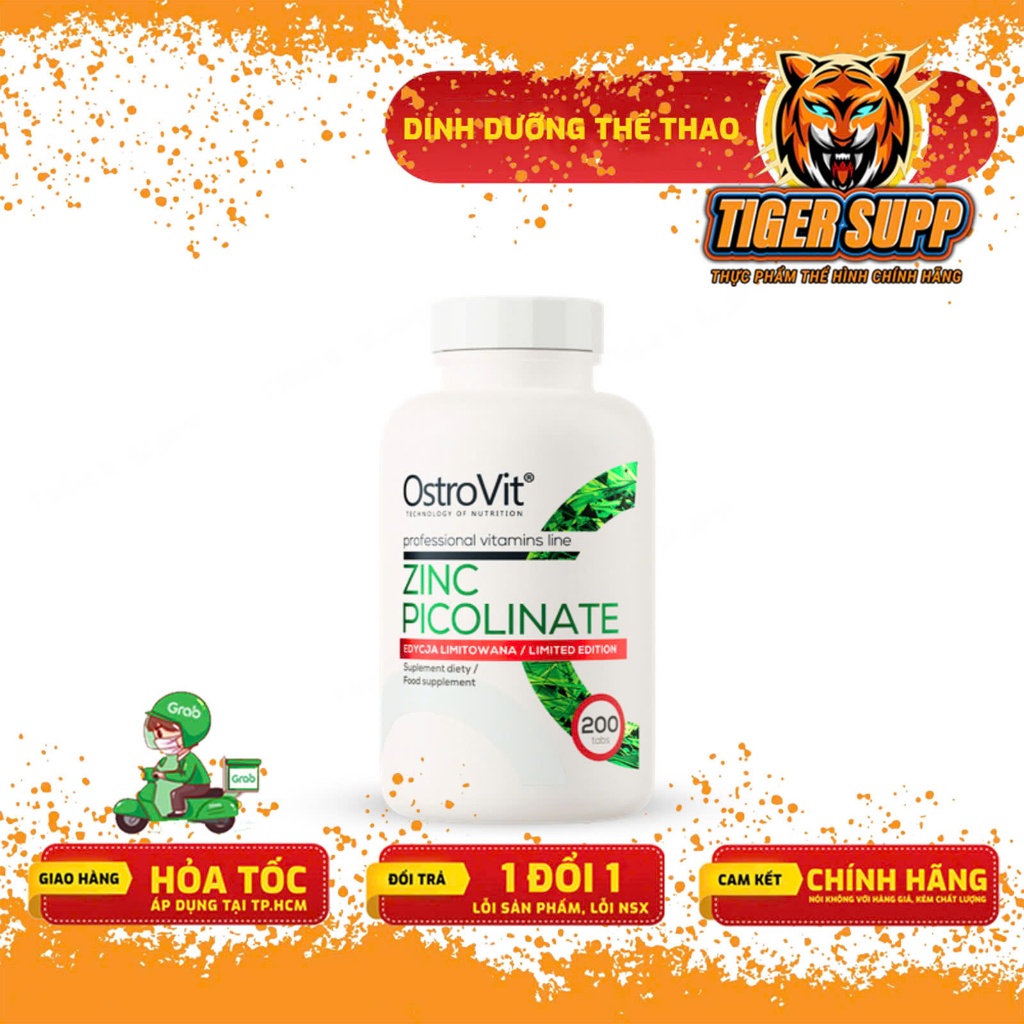 OstroVit Zinc Picolinate - Viên Kẽm Tăng Đề Kháng Và Tăng Cường Sức Khỏe Nam Giới