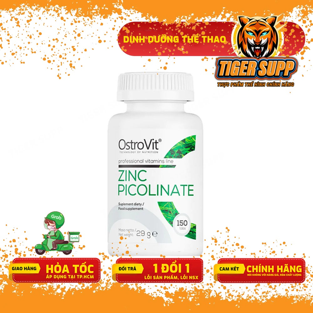 OstroVit Zinc Picolinate - Viên Kẽm Tăng Đề Kháng Và Tăng Cường Sức Khỏe Nam Giới