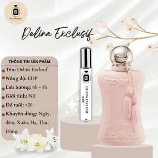 Combo 2 lọ nước hoa Delina và Scandal, chiết 10ml, dịu dàng cá tính đầy quyến rũ, nước hoa nữ