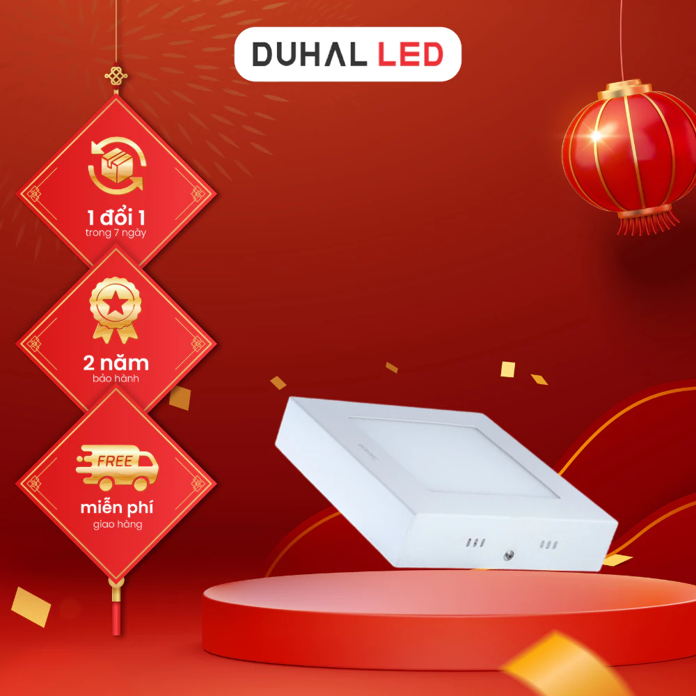Đèn led panel ốp trần Duhal 12W 18W, 24W KDGB512