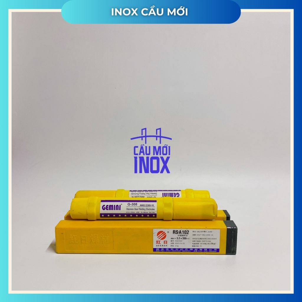 (Lẻ 5 cây - 10 cây) Que hàn Inox 304, size 2.0 - 2.5 - 3.2mm, chất lượng cao, uy tín