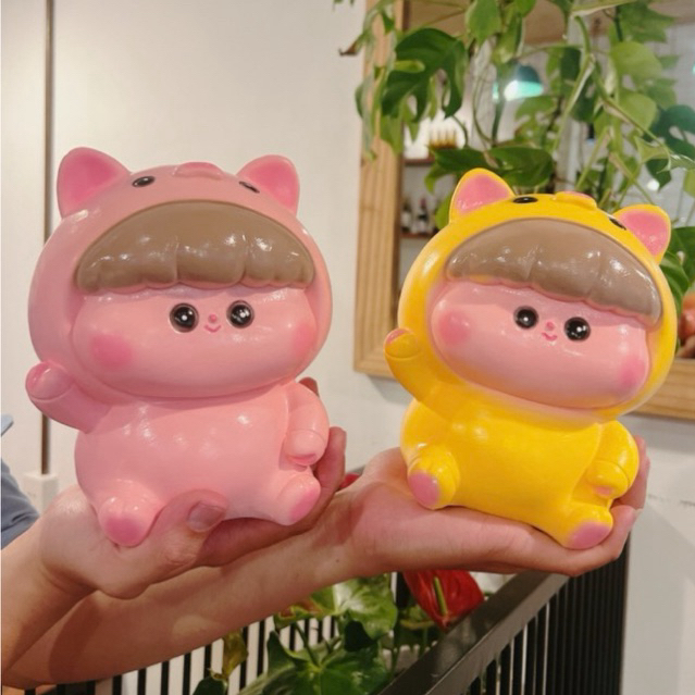 Heo đất hinh baby dễ thương cao cấp Ống heo tiết kiệm tiền