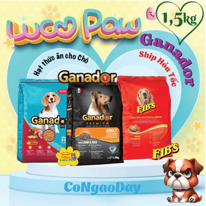 Thức ăn hạt Ganador - Fib's [ 1.5kg ] : Combo siêu tiết kiệm