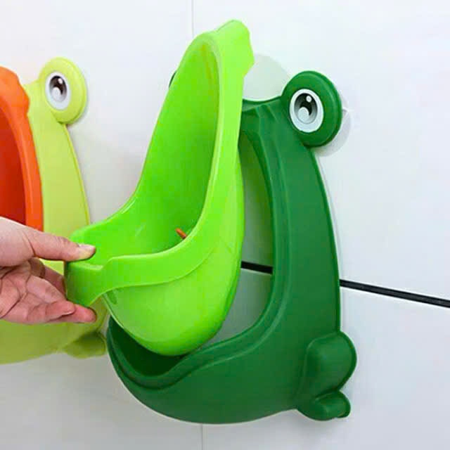 Bô tiểu đứng cho bé trai, Bồn tiểu cho bé dán tường hình ếch CHĨNH HÃNG
