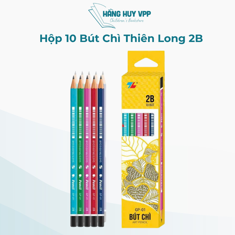 Hộp 10 bút chì Thiên Long loại đẹp_giá sỉ, mã 2B [Mã mới]