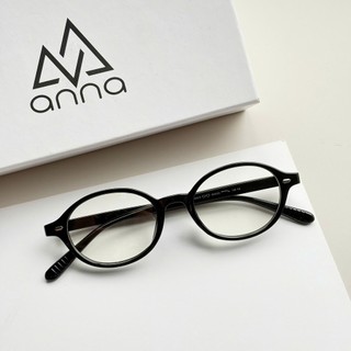 Kính mắt thời trang nam nữ ANNA nhựa dẻo dáng oval unisex cá tính OL 9072