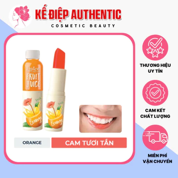 Son Dưỡng Có Màu Lipice Cam Tươi 4g Sheer Color Fruit Juice Orange