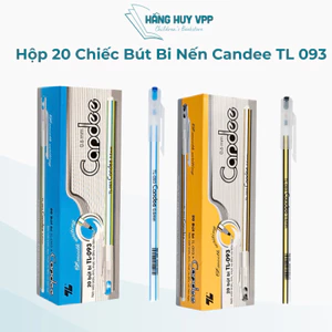 Hộp 20 chiếc bút bi nến Candee TL 093 mực xanh đen