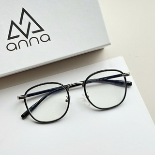 Gọng kính thời trang nam nữ ANNA kim loại dáng vuông unisex cá tính OL 21100