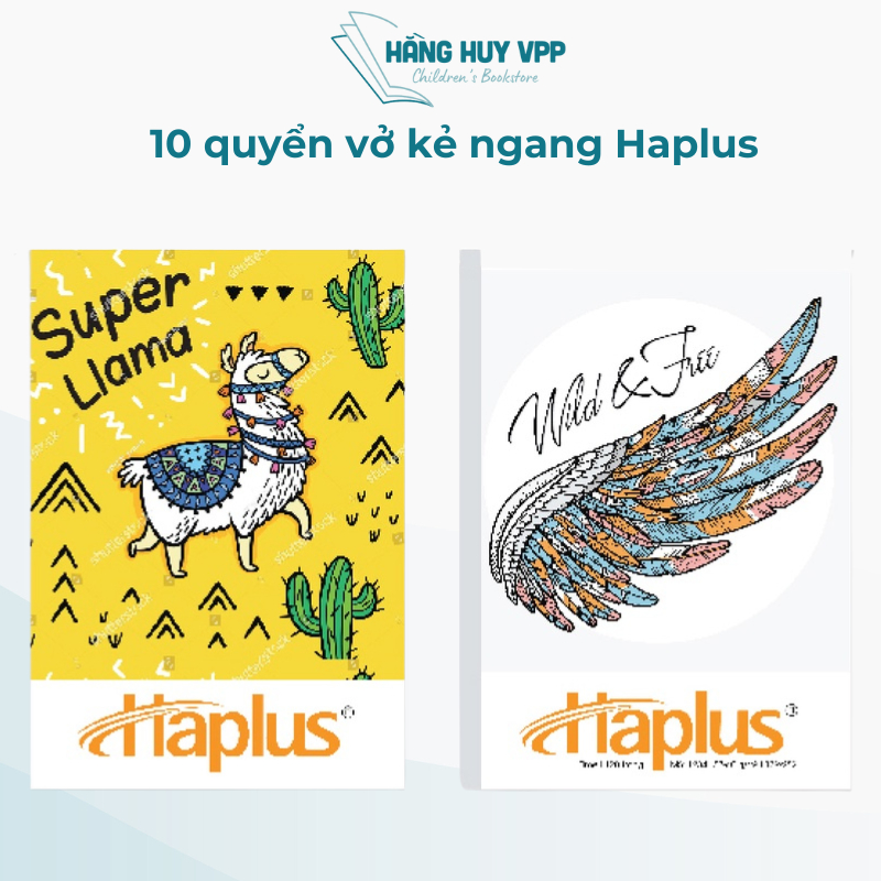 Combo 10 quyển vở Haplus kẻ ngang 80/120/200 trang