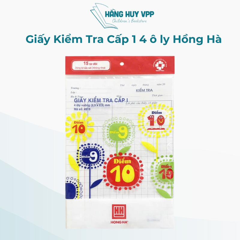 Combo 5 giấy kiểm tra cấp 1