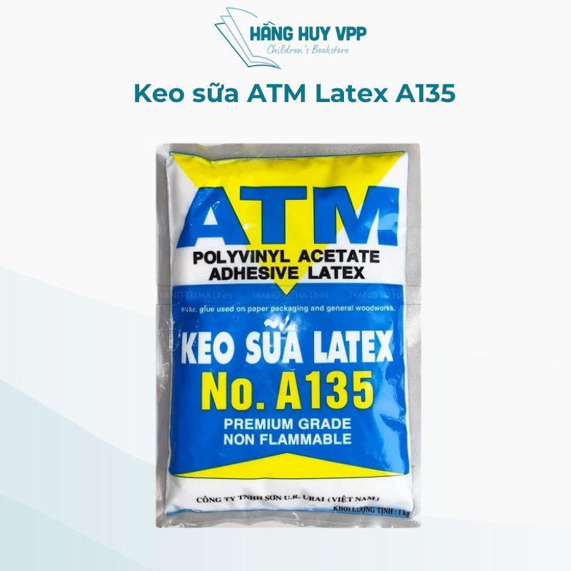 Keo sữa ATM Latex A135 loại 1 dán giấy, dán tường