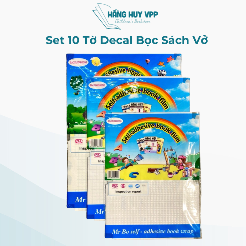 combo 20 Set tờ decal bọc sách vở, decal chuyên dụng hàng cao cấp loại 1