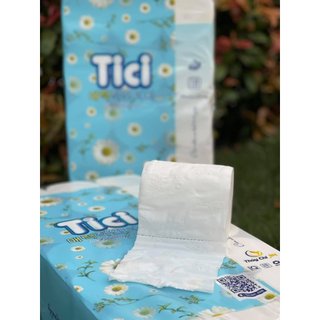 Combo 5 Cuộn Giấy Vệ Sinh Không Lõi Tự Phân Hủy Tici 18 cuộn 1 bịch  Giấy 3 Lớp Mềm Mịn Không Tắc Bồn Cầu