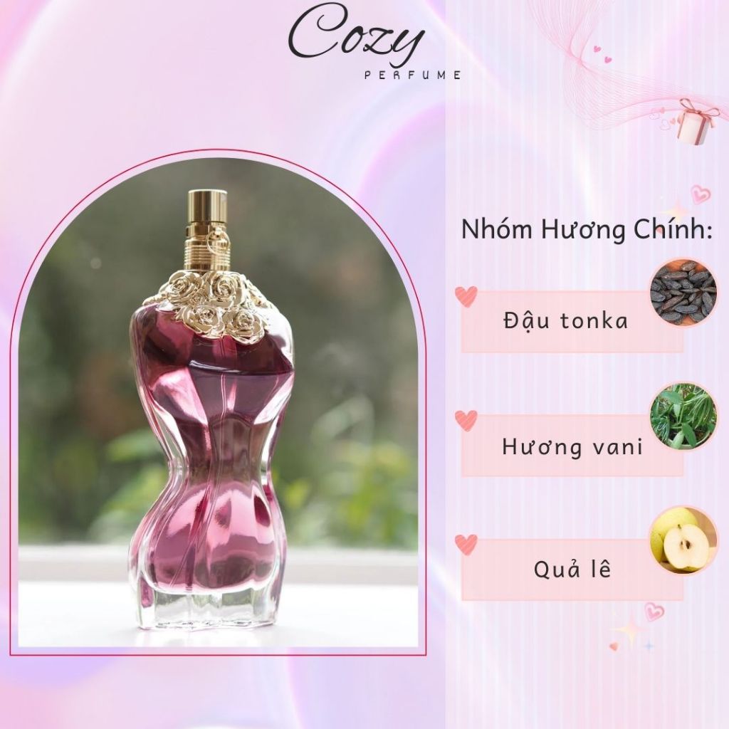 Nước hoa nữ Jean Paul Gaultier La Belle Chiết 5ml/10ml Hương thơm Ngọt ngào, Gợi cảm - Cozy Perfume