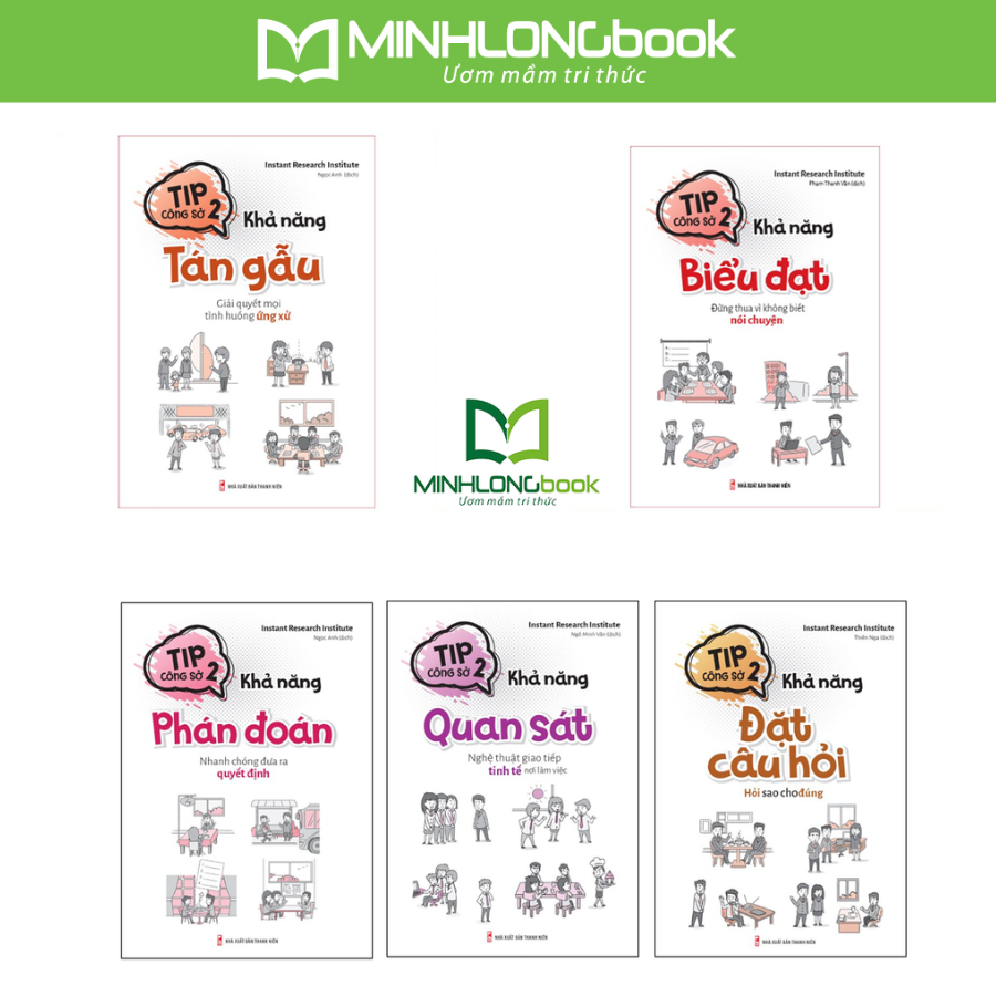 Sách: Tip Công Sở 2 - Khả Năng Biểu Đạt + Đặt Câu Hỏi + Tán Gẫu + Quan Sát +  Phán Đoán