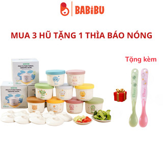 Hũ sứ, thố sứ chia vạch 250ml kèm 2 nắp đậy sứ và silicon chịu nhiệt Misan