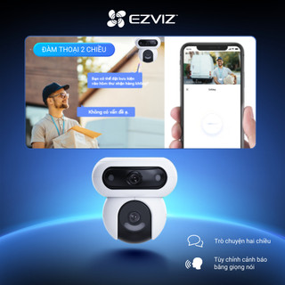 Camera WIFI EZVIZ C90 2K+ & 2K+ Ống Kính kép, Báo động bằng còi & đèn chớp, Phát hiện người và xe-Bản độc quyền của H90