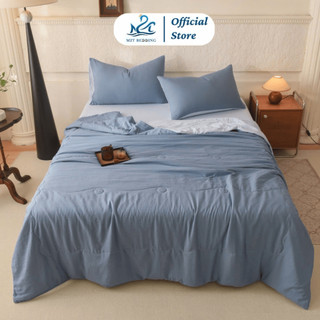 Bộ chăn ga gối Đũi Bergen M2T BEDDING mềm mịn mát - đủ kích thước m6/m8/2m2
