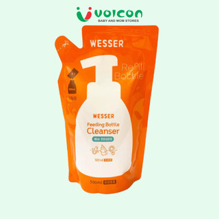 Nước Rữa Bình Sữa Wesser Chai/ Bịch 500ml,Ngăn Ngừa Chất Dơ ,Thành Phần Thiên Nhiên Cao Cấp